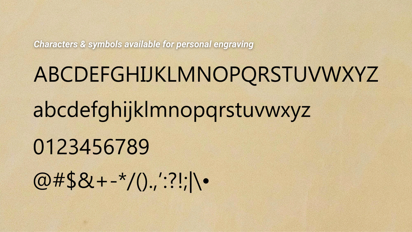 [Product Add-on] FREE PERSONAL ENGRAVING